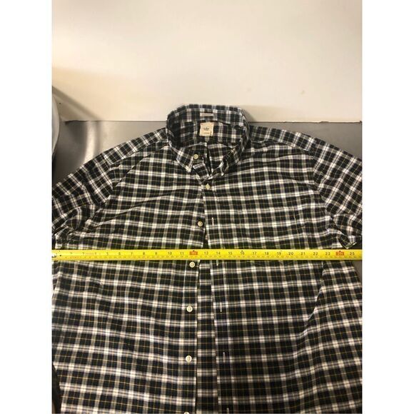 Dockers Mens Blue and White Gingham Plaid Collared Long Sleeve Button Up Shirt S - Picture 7 of 8